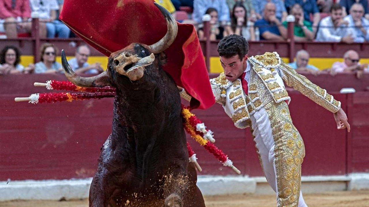 Imagen de Fernando Adrián toreando.