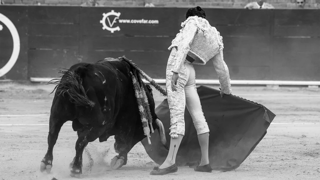 imagen del torero fernando adrian toreando en teruel